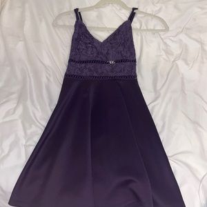PURPLE FRANCESCAS MINI DRESS